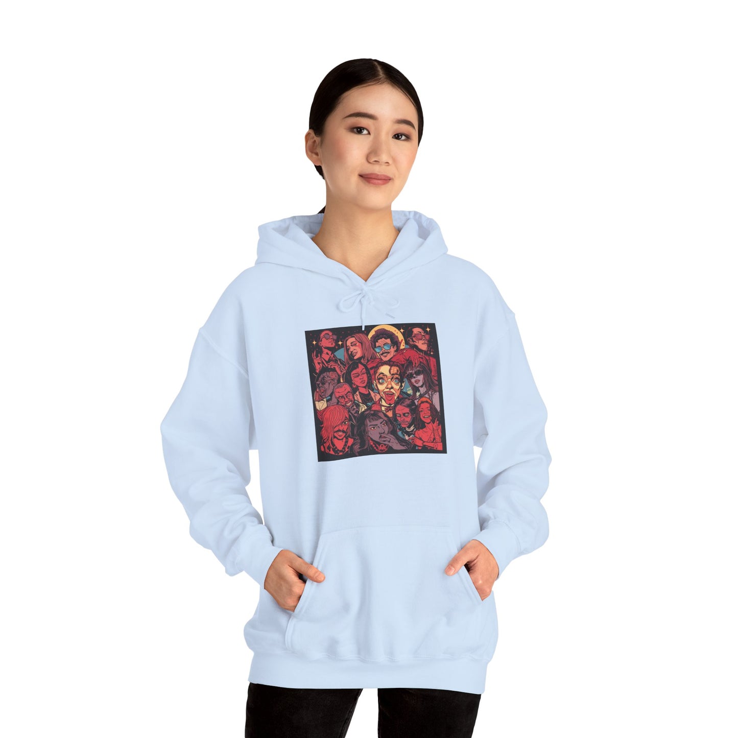 Street Pop Art Hoodie Bold Graphic Urban Fashion Unisex Pullover