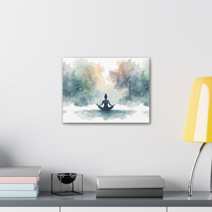 Peace Within Meditation Canvas Wall Art | Eco-Limited