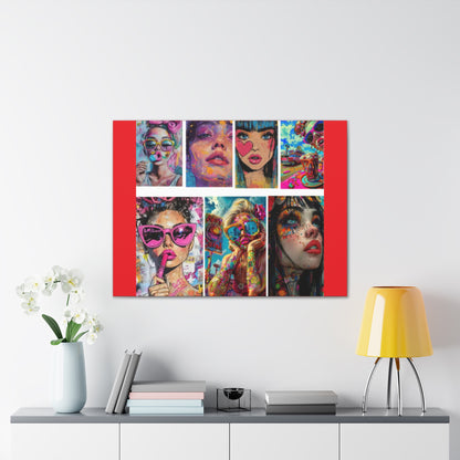 Pop Art Muse Canvas | Statement Wall Art