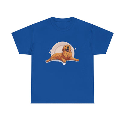 Golden Retriever Graphic Relaxed Tee|Eco-Friendly - Limited