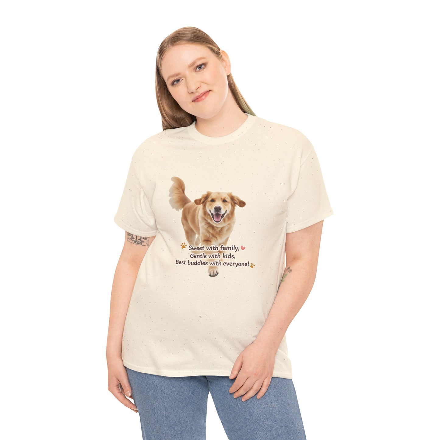Golden Buddy Character T-Shirt | Eco-Limited
