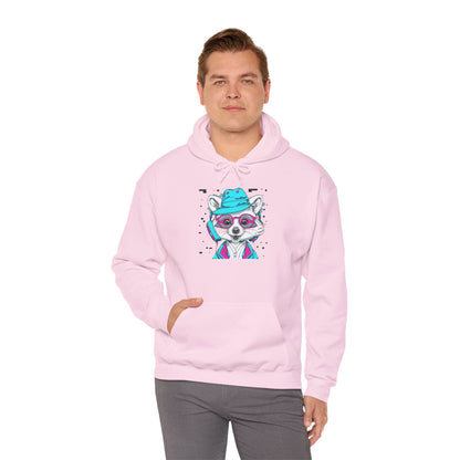 Neon Raccoon Street Art Hoodie | Eco-Limited