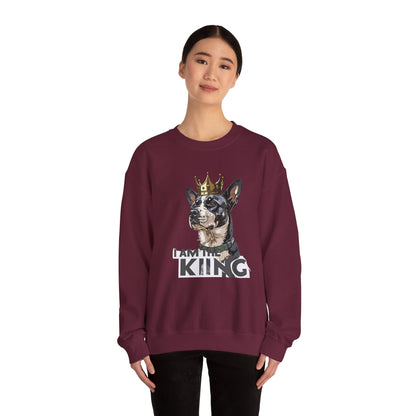 King Dog Crown Art Sweatshirt | Eco-Limited