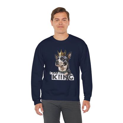 King Dog Crown Art Sweatshirt | Eco-Limited