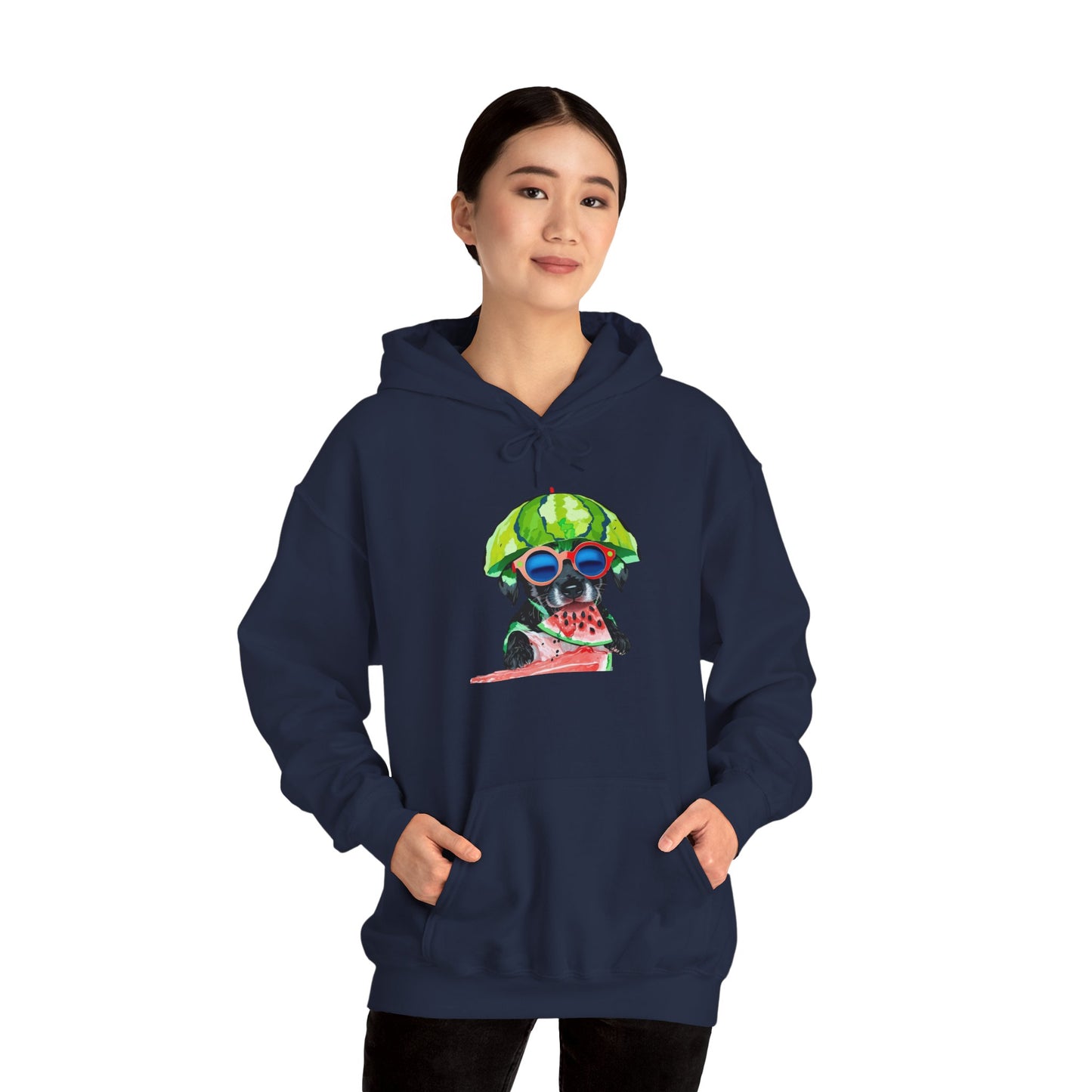 Cute Watermelon Pup Graphic Hoodie|Eco-Friendly - Limited