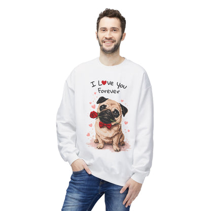 Pug Love Forever Sweater | Eco-Limited
