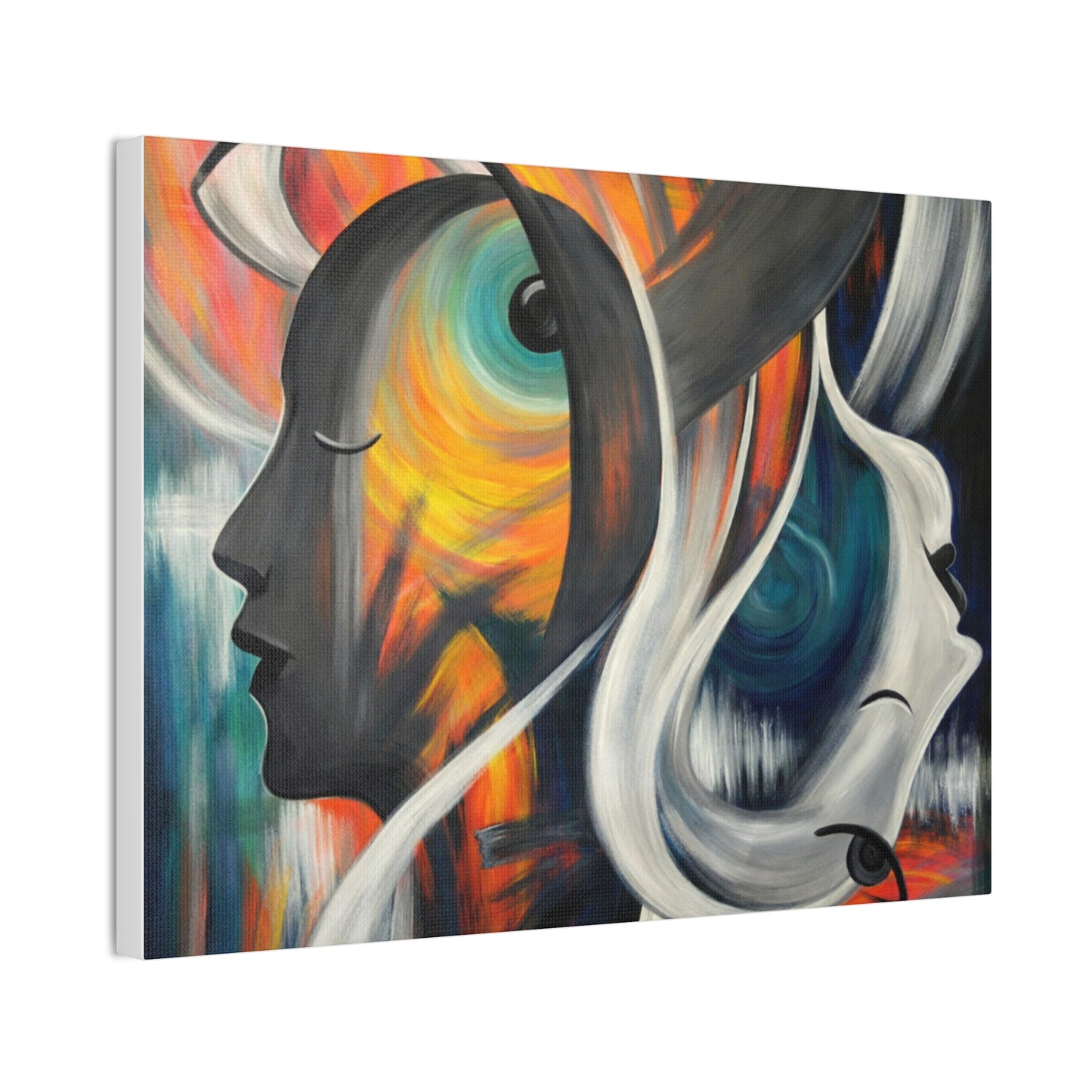 Abstract Expression Portrait Canvas | Eco-Limited