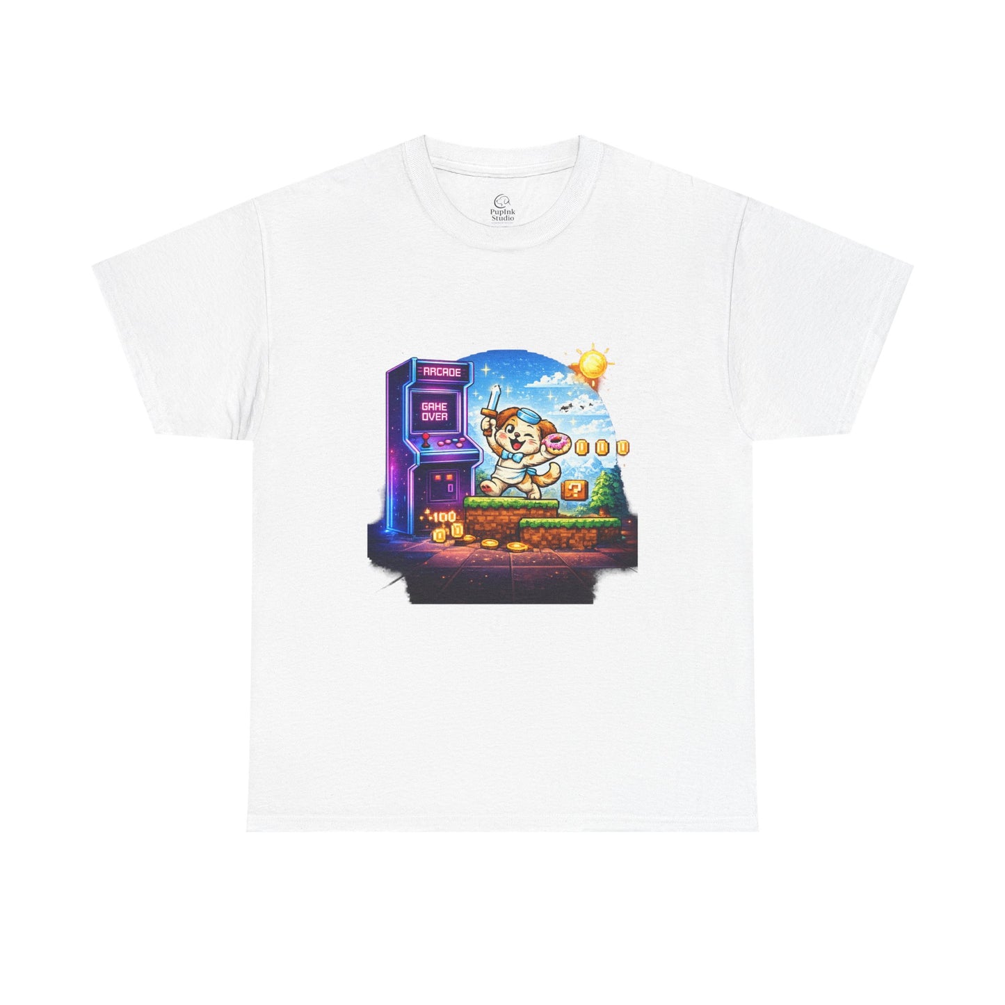 Pixel Arcade Bootleg Graphic T-Shirt | Eco - Limited