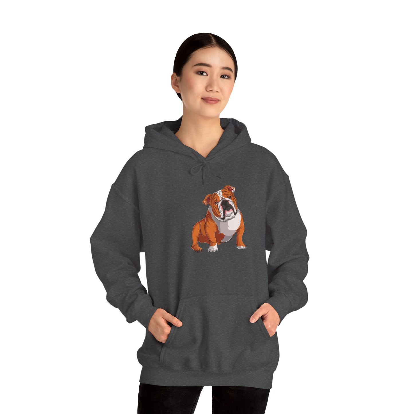 Cute English Bulldog Graphic Hoodie|Eco-Friendly - Limited