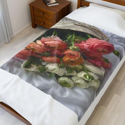 Romantic Velveteen Plush Blanket