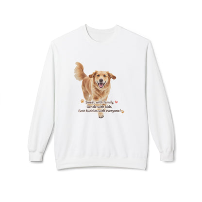 Golden Buddy Character Sweatshirt | Eco-Limited