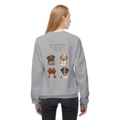 Four Dogs One Heart Sweatshirt | Eco-Limited