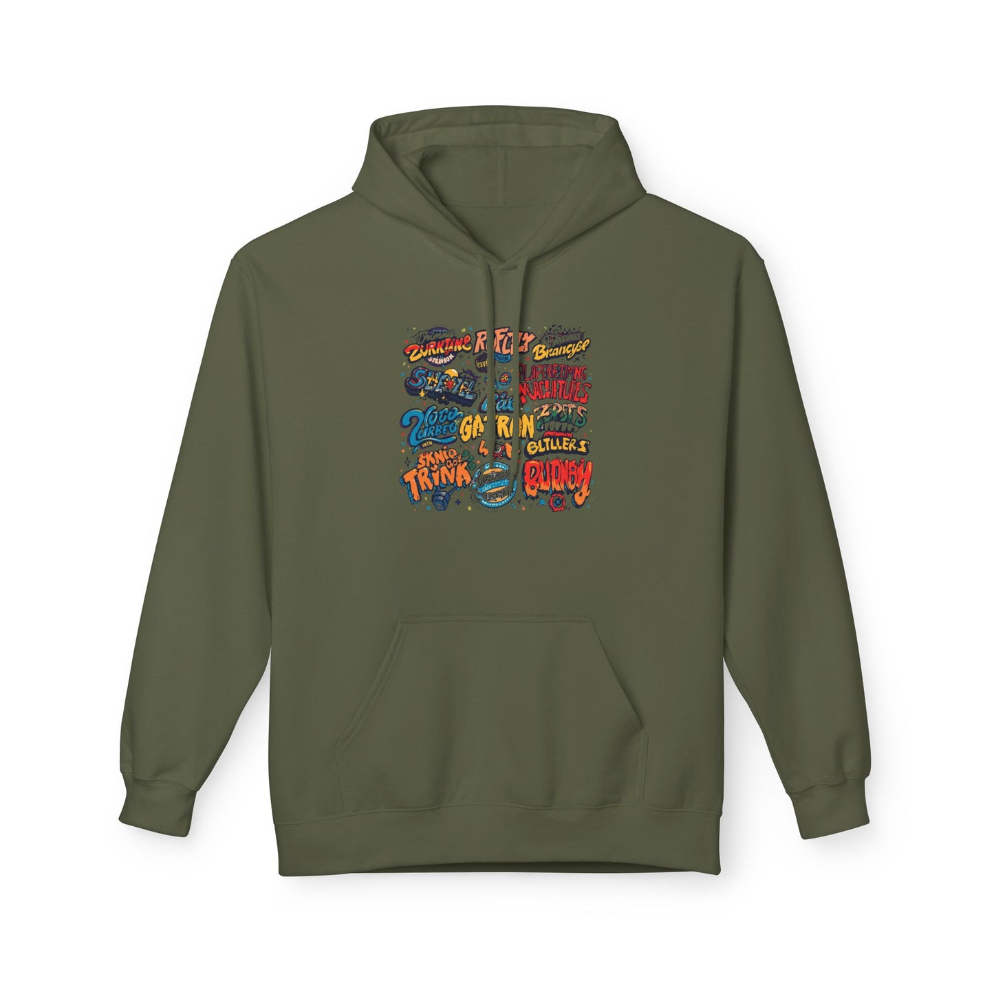 Retro Sticker Collage Graphic Hoodie|Eco-Friendly - Limited