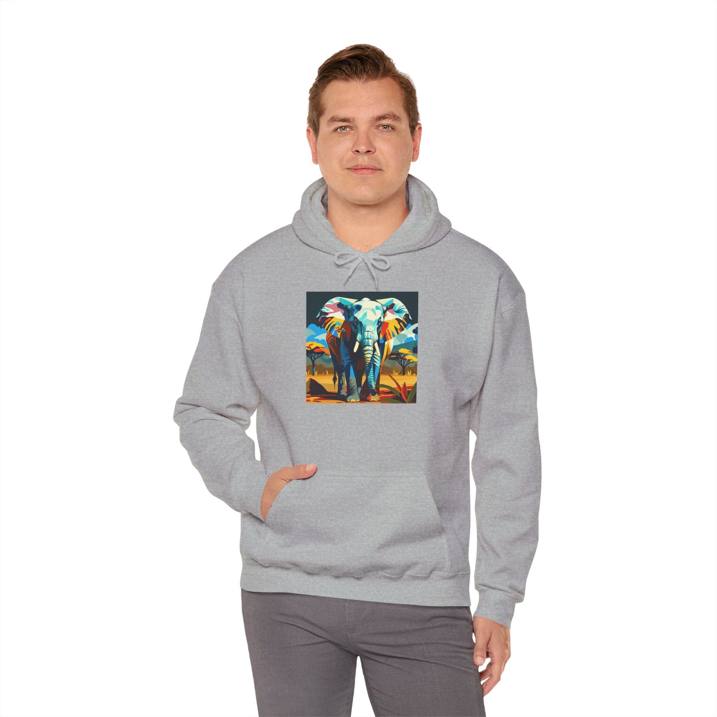 Electric Elephant Art Hoodie | Eco-Limited