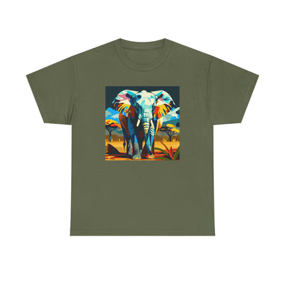Colorful Elephant Art T-Shirt | Eco-Limited