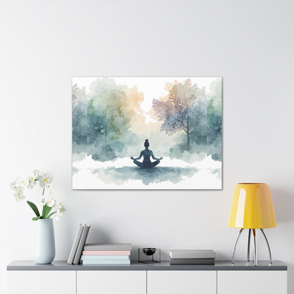 Peace Within Meditation Canvas Wall Art | Eco-Limited