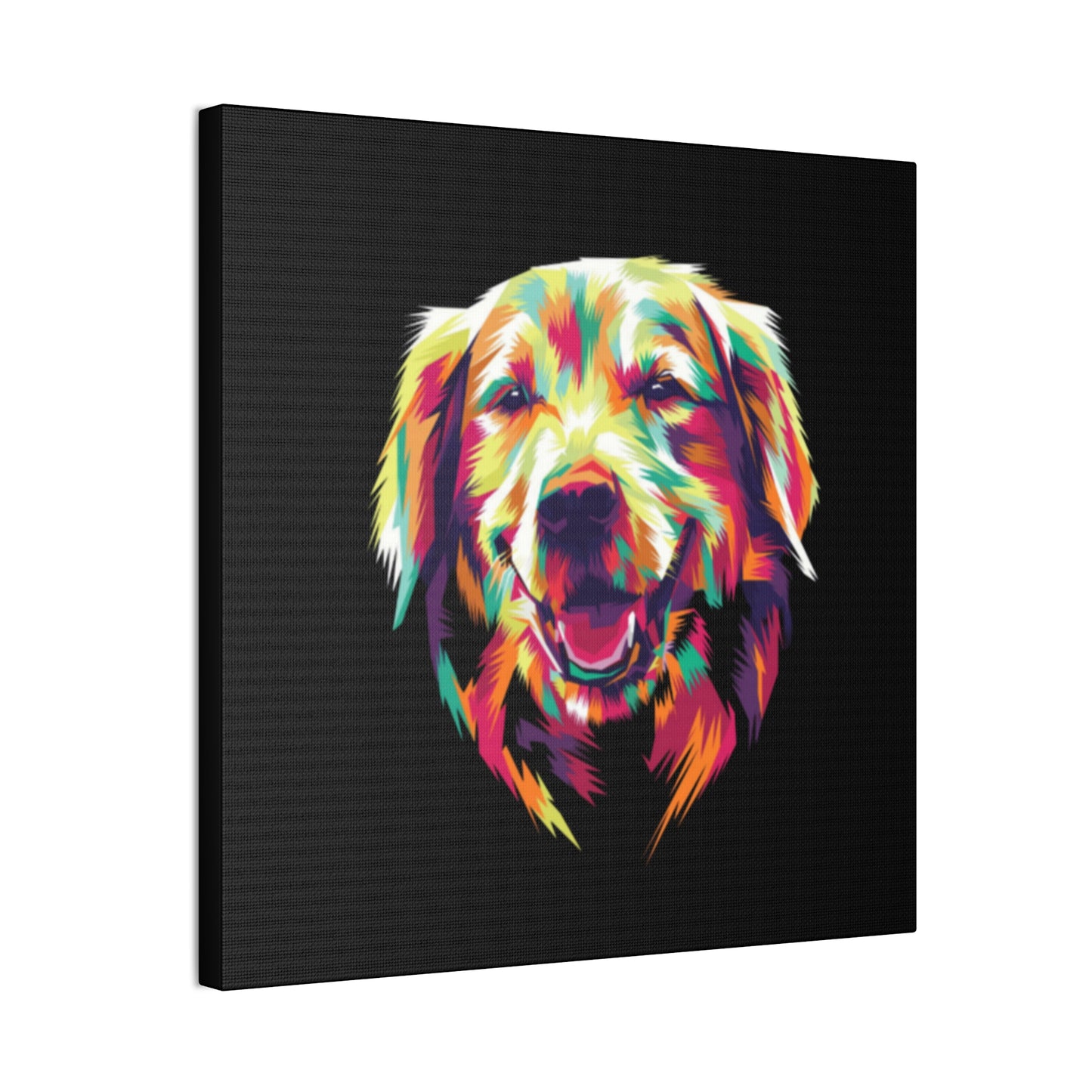 Color Burst Golden Smile Canvas | Eco-Limited