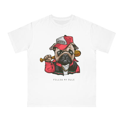 Organic Gangster Pug T-Shirt | Organic-Limited