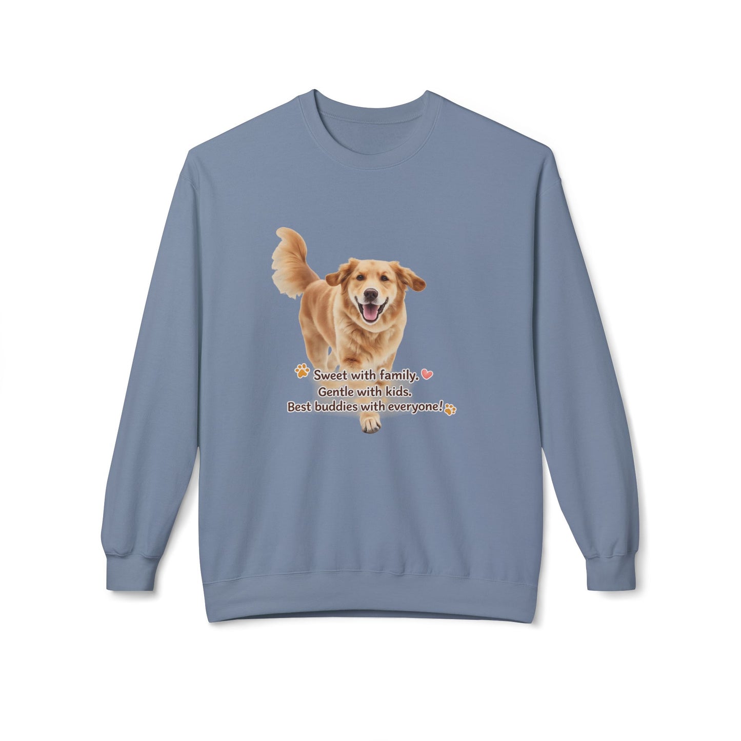 Golden Buddy Character Sweatshirt | Eco-Limited