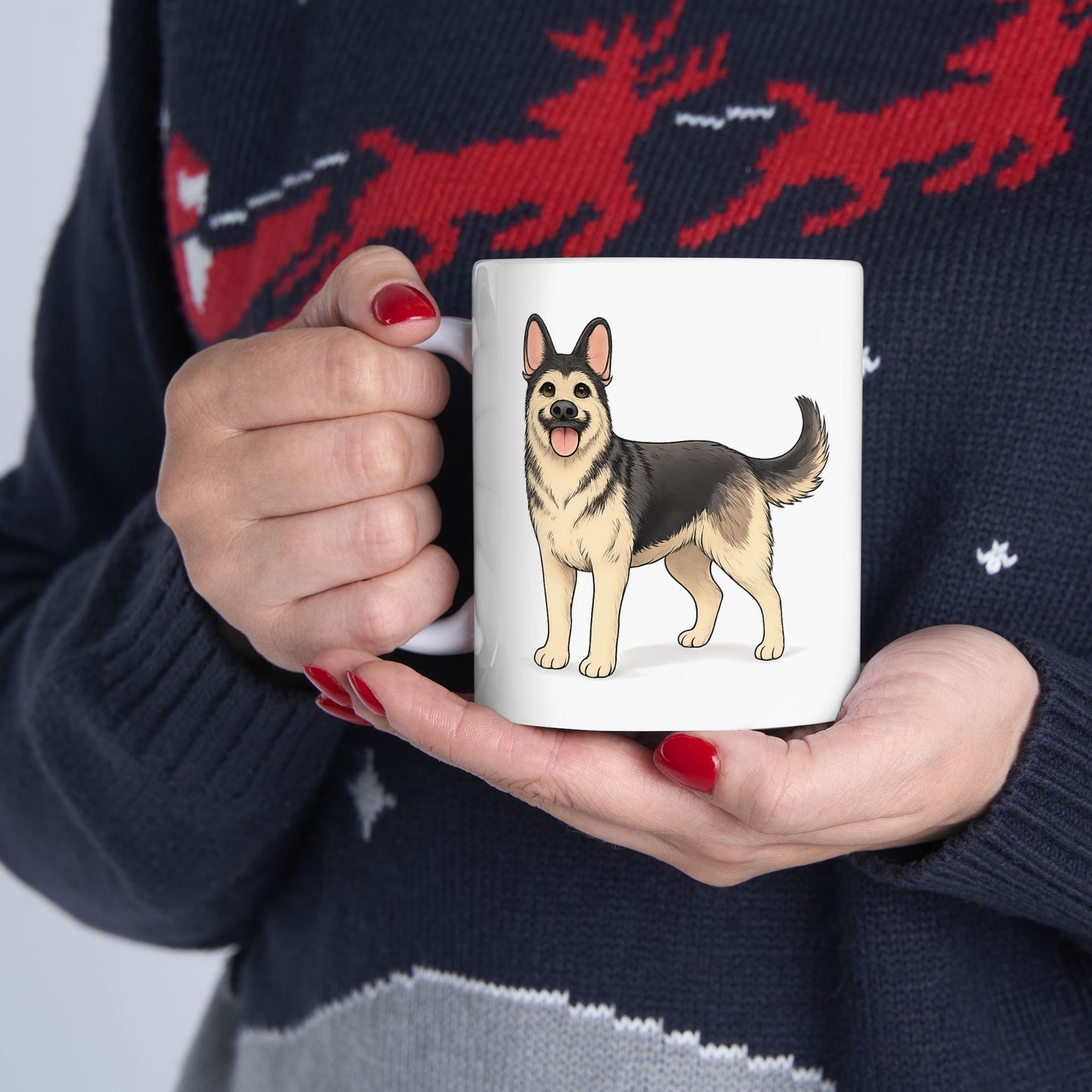 Cute Standing Dog Coffee Cup (11oz/15oz)