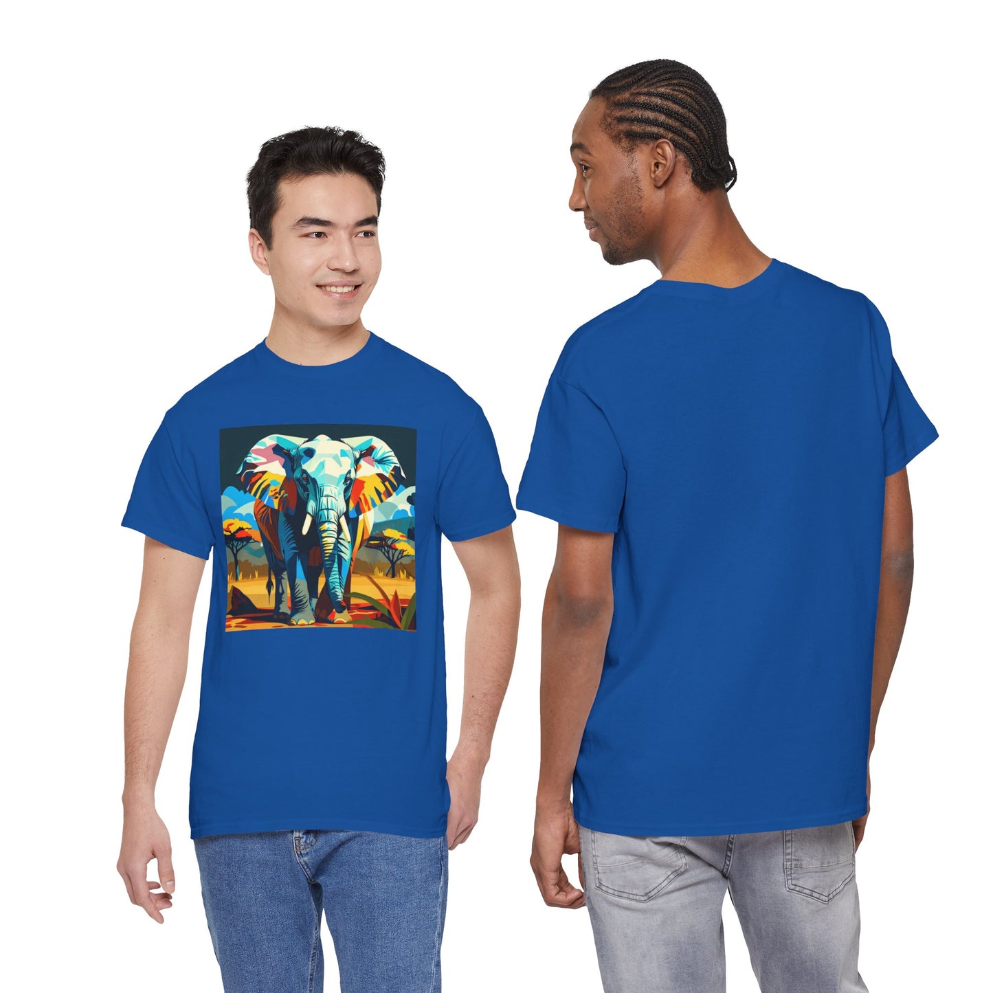 Colorful Elephant Art T-Shirt | Eco-Limited