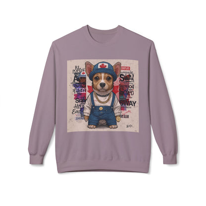 Lucky Street Pup Art Sweater | Eco-Limited