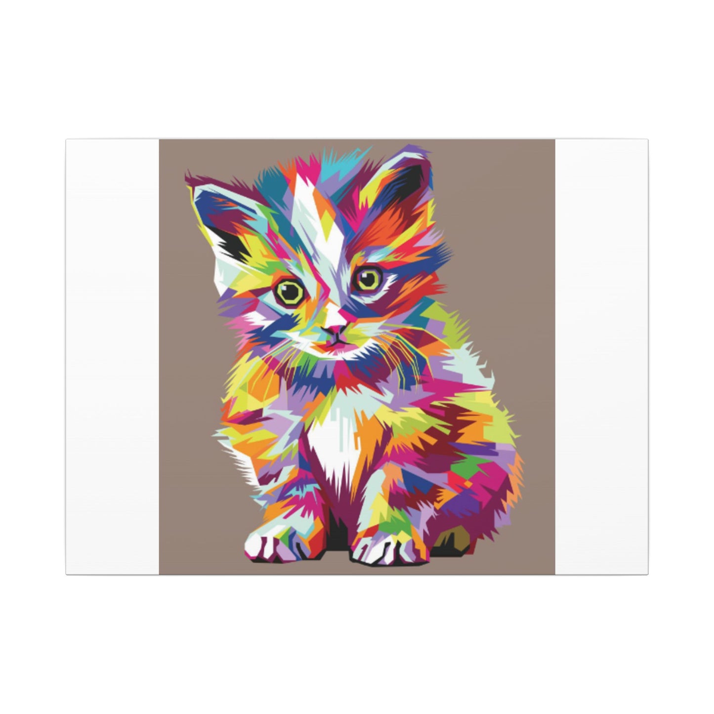 Vibrant Stretched Wall Art for Cat Lovers