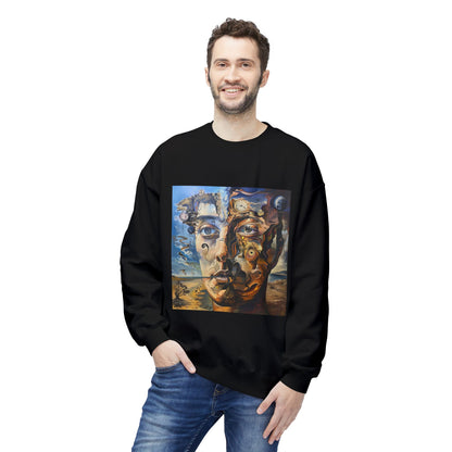 Surreal Split Mind Art Sweatshirt | Eco-Limited