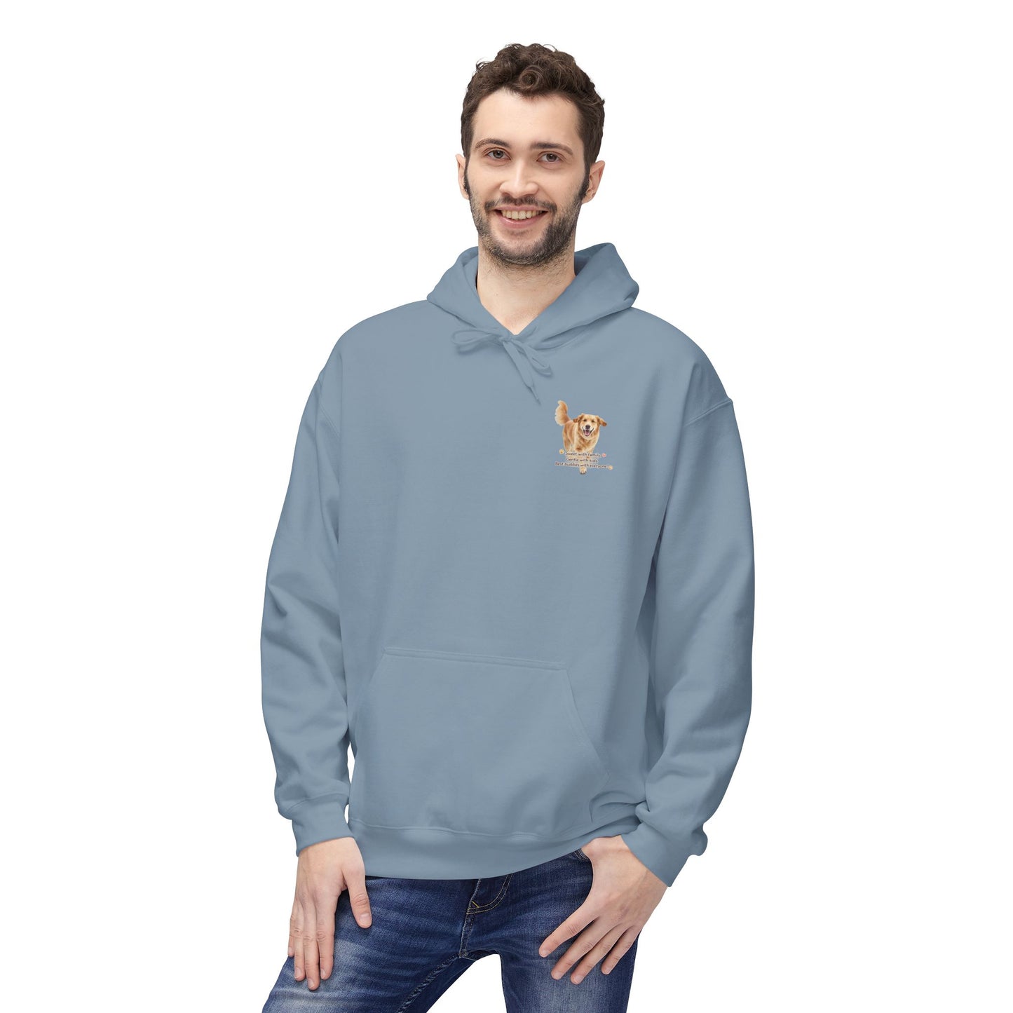 Golden Buddy Character Hoodie | Eco-Limited