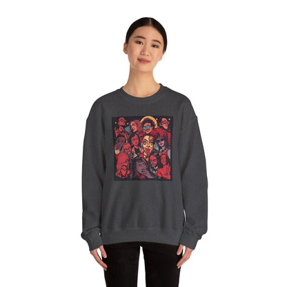 Rock Band Faces Art Sweater | Eco-Limited