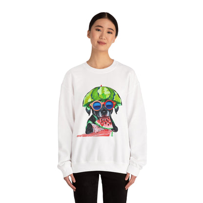 Dog in Helmet & Sunglasses Sweatshirt|Eco-Friendly - Limited