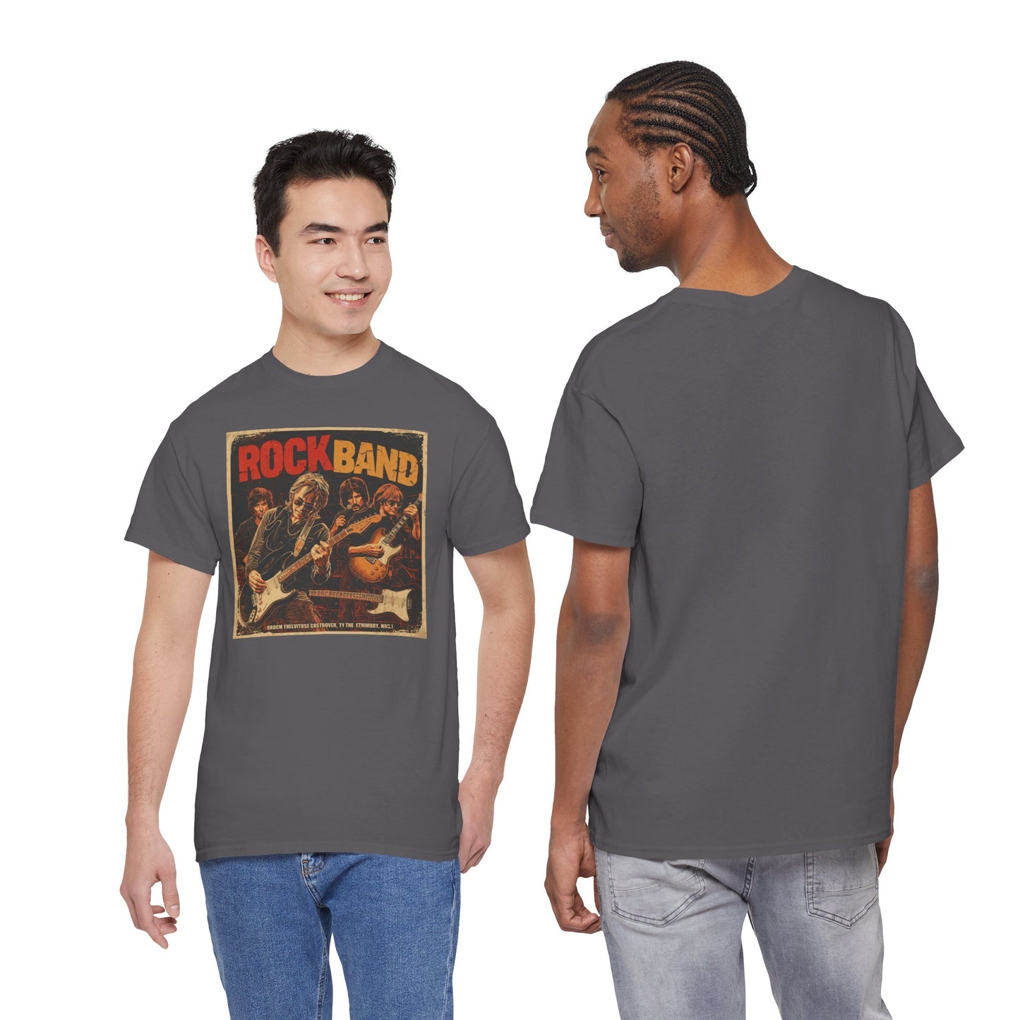 Rock Band Vintage Poster Art T-Shirt | Eco-Limited
