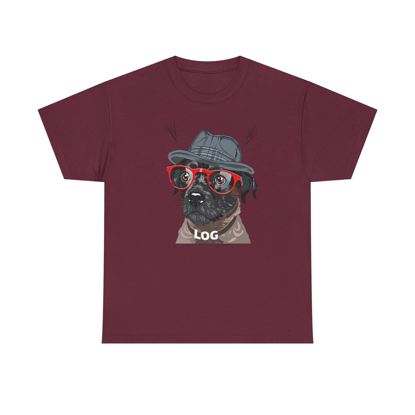 Hipster Dog Glasses T-Shirt | Eco-Limited