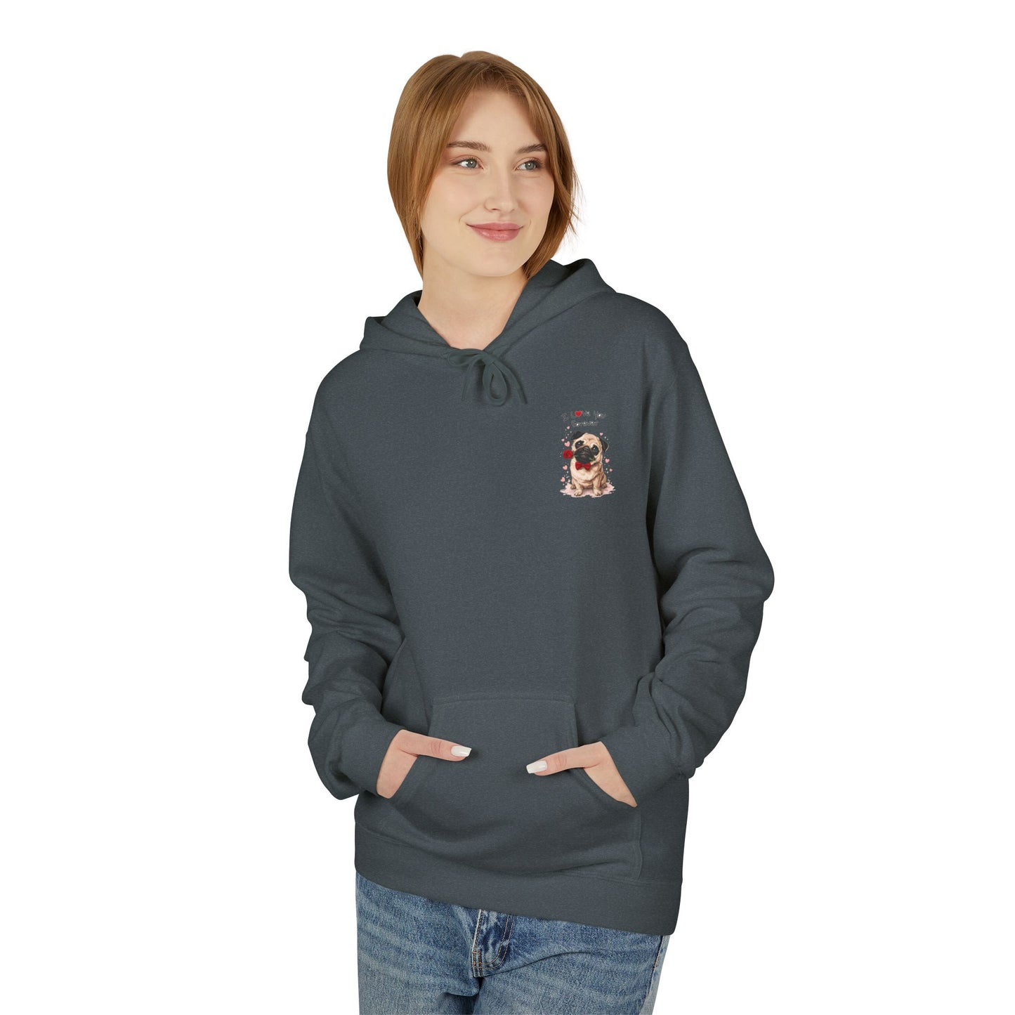 I Love You Forever Pug Hoodie | Eco-Limited