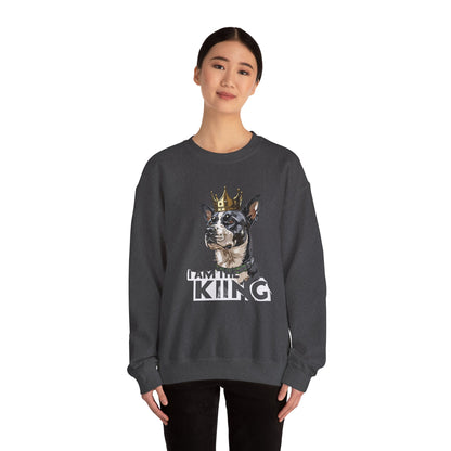 King Dog Crown Art Sweatshirt | Eco-Limited
