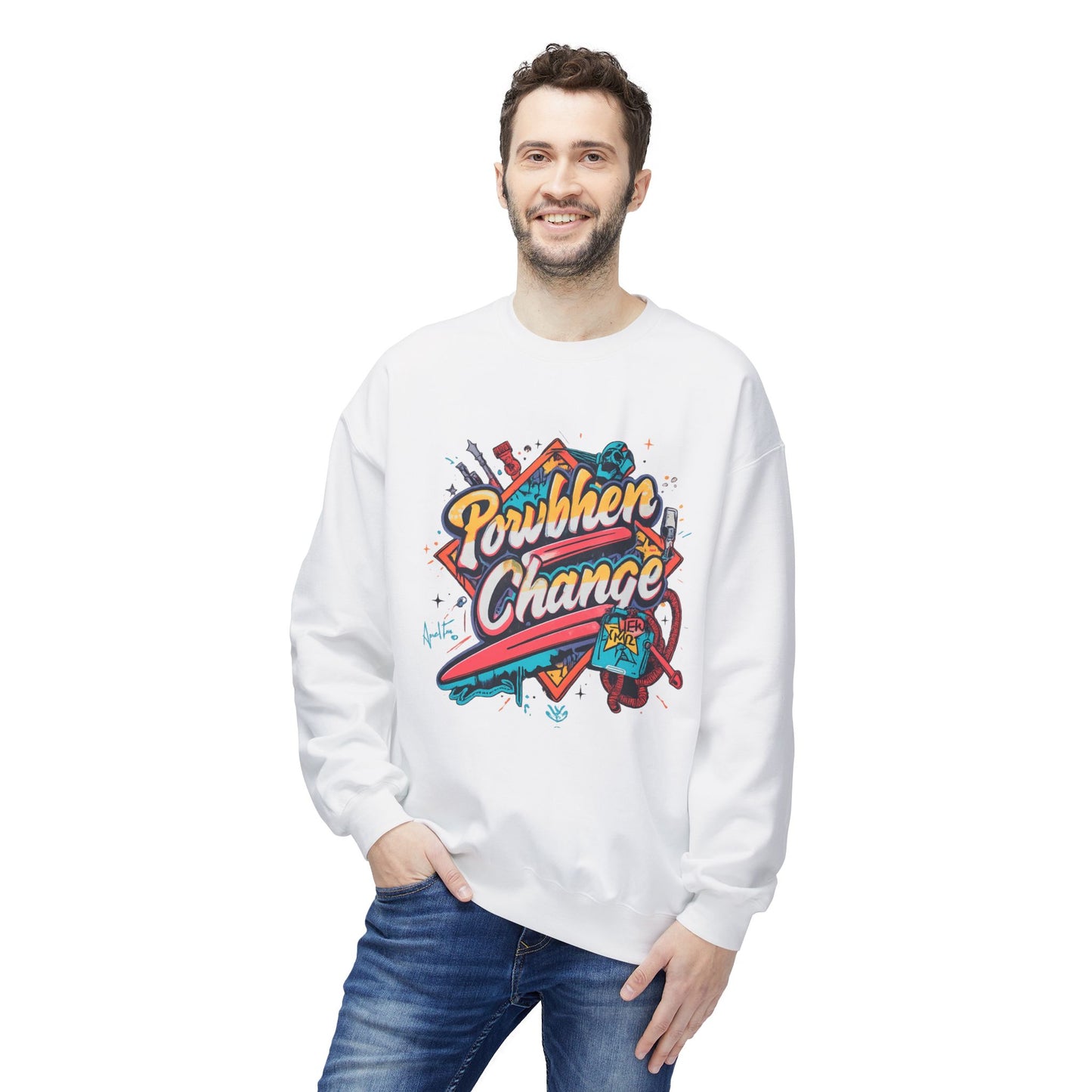 Powerhen Change Graphic Sweater | Eco Limited