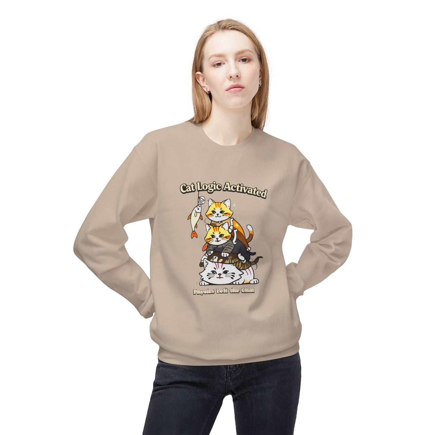 Cat Logic Activated Graphic Sweater | Eco-Limited