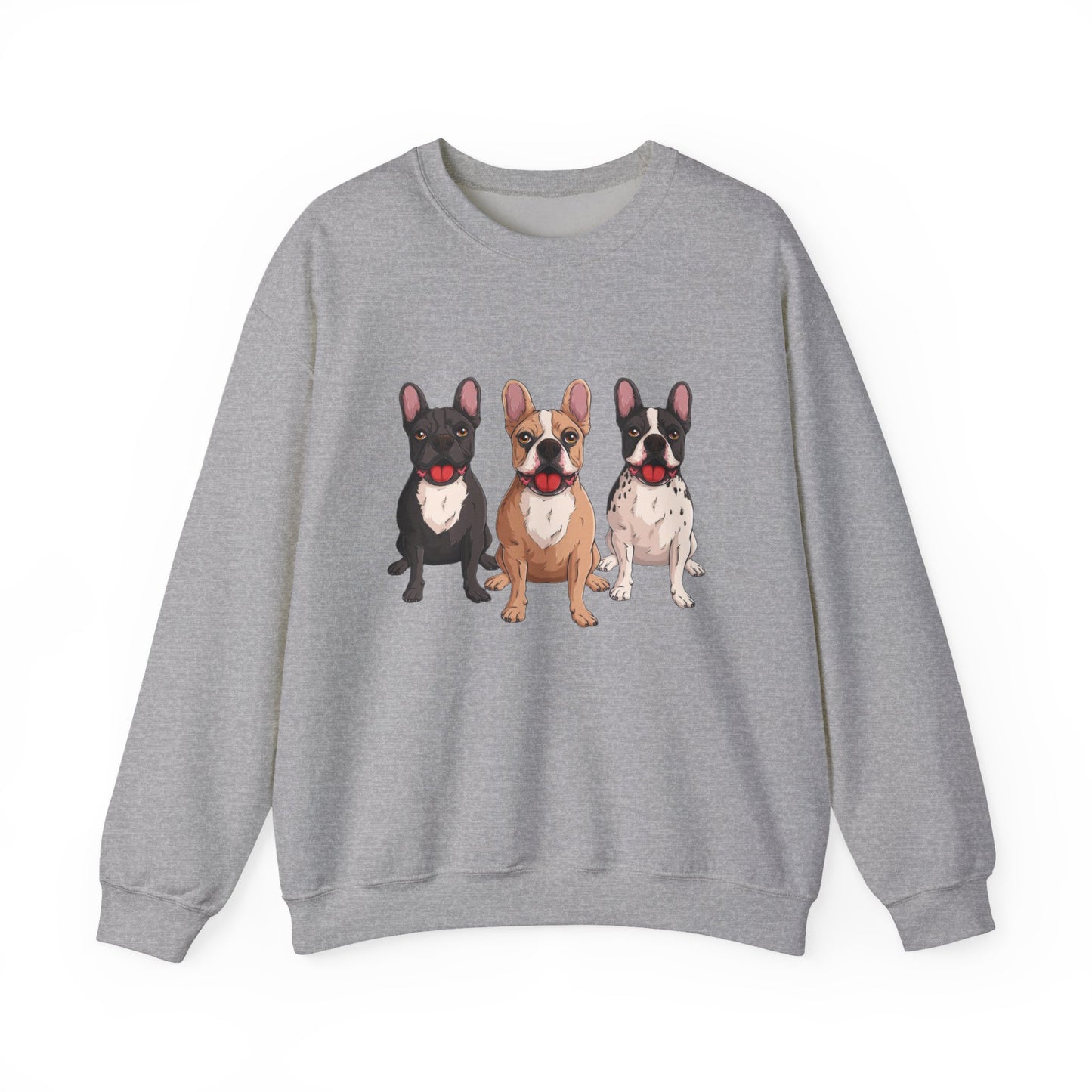 French Bulldog Trio Graphic Sweatshirt|Eco-Friendly - Limited