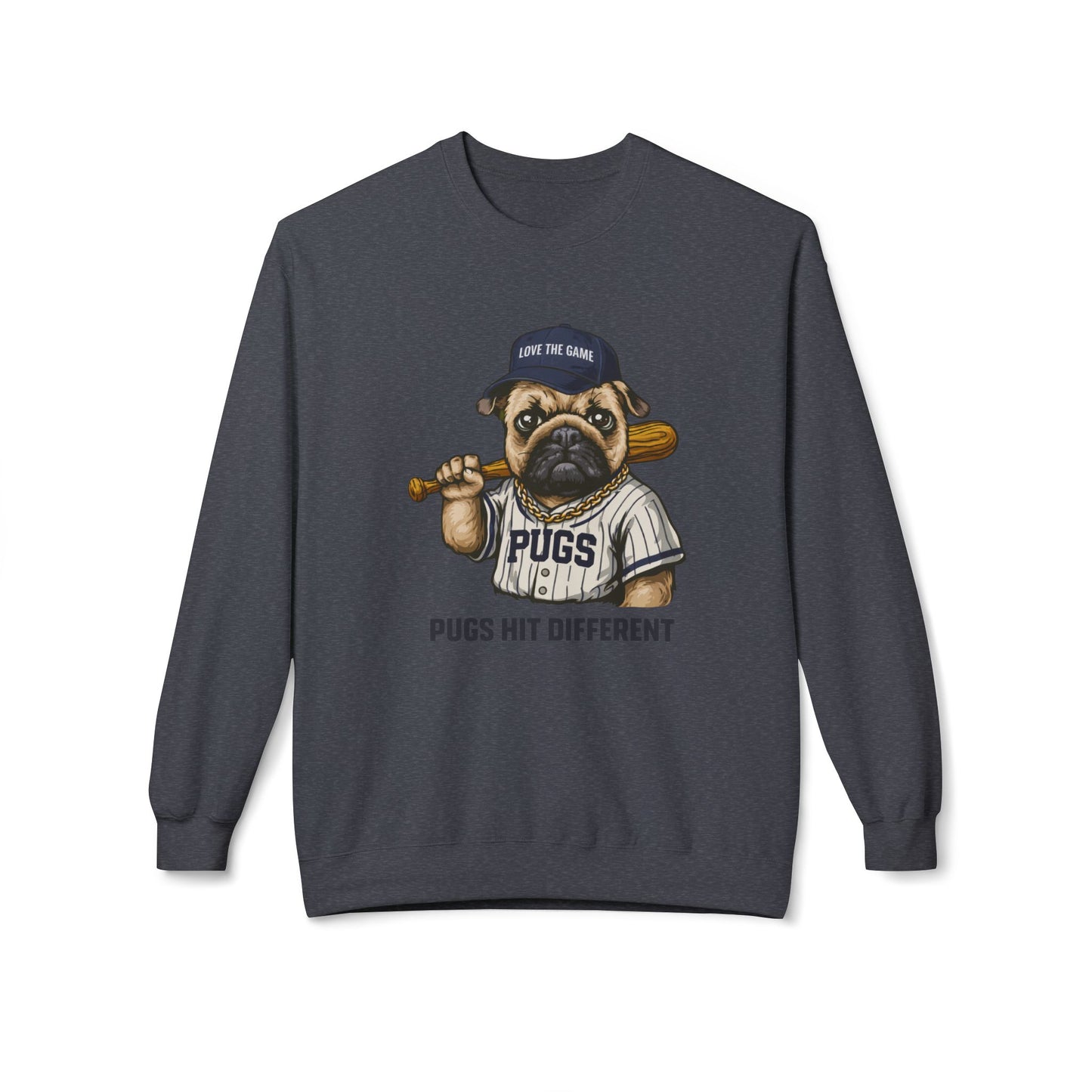 Pugs Hit Different Graphic Sweater | Eco-Limited