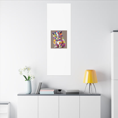 Vibrant Stretched Wall Art for Cat Lovers