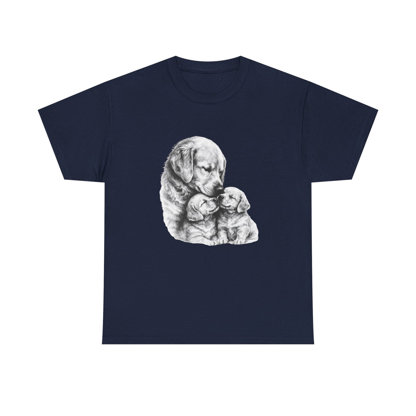 Tender Dog Family Pencil Art T-Shirt | Eco - Limited