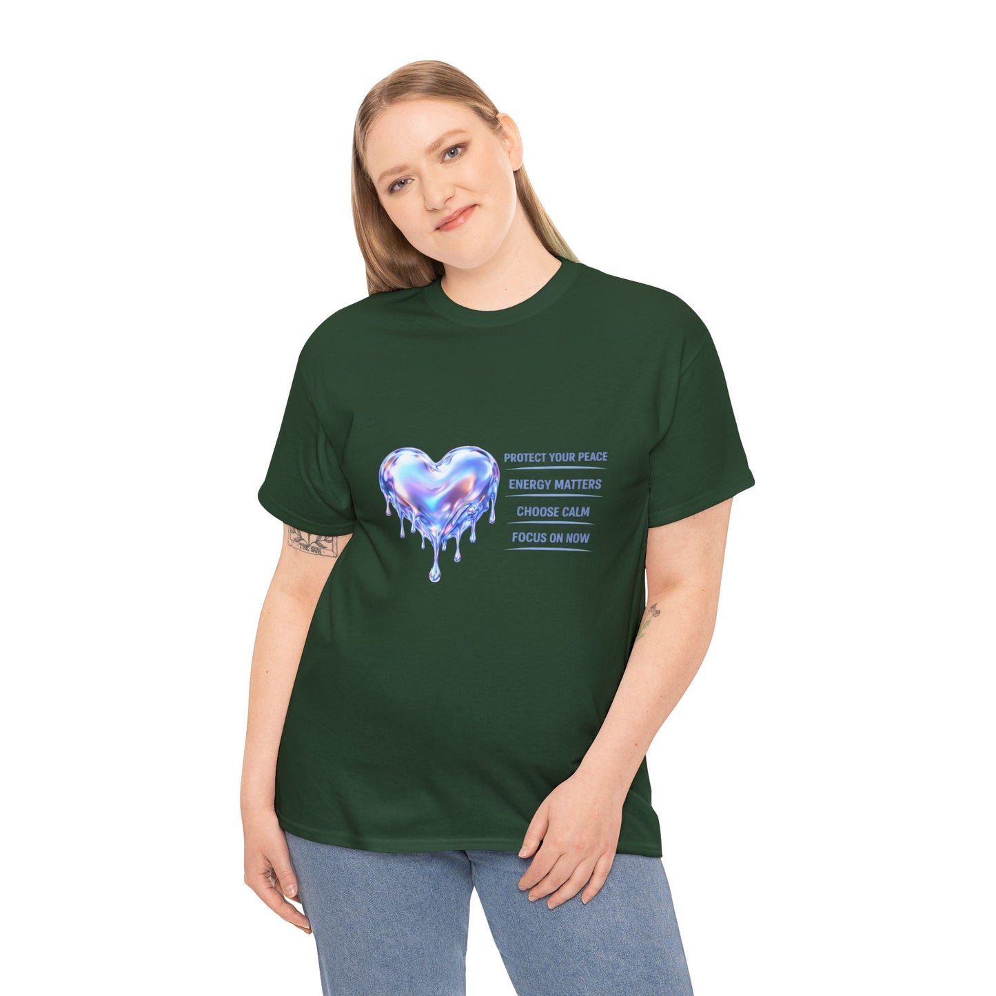 Protect Your Peace Heart T-Shirt | Eco-Limited