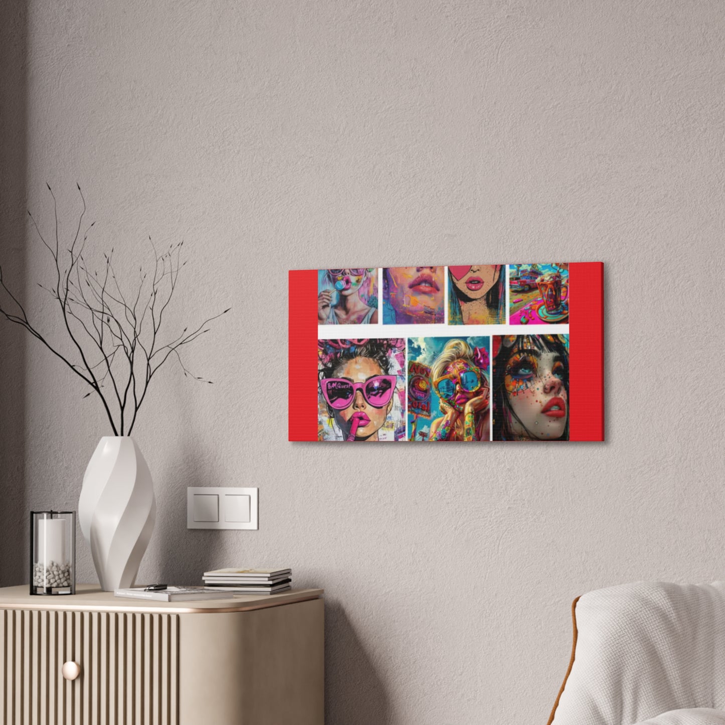 Pop Art Muse Canvas | Statement Wall Art