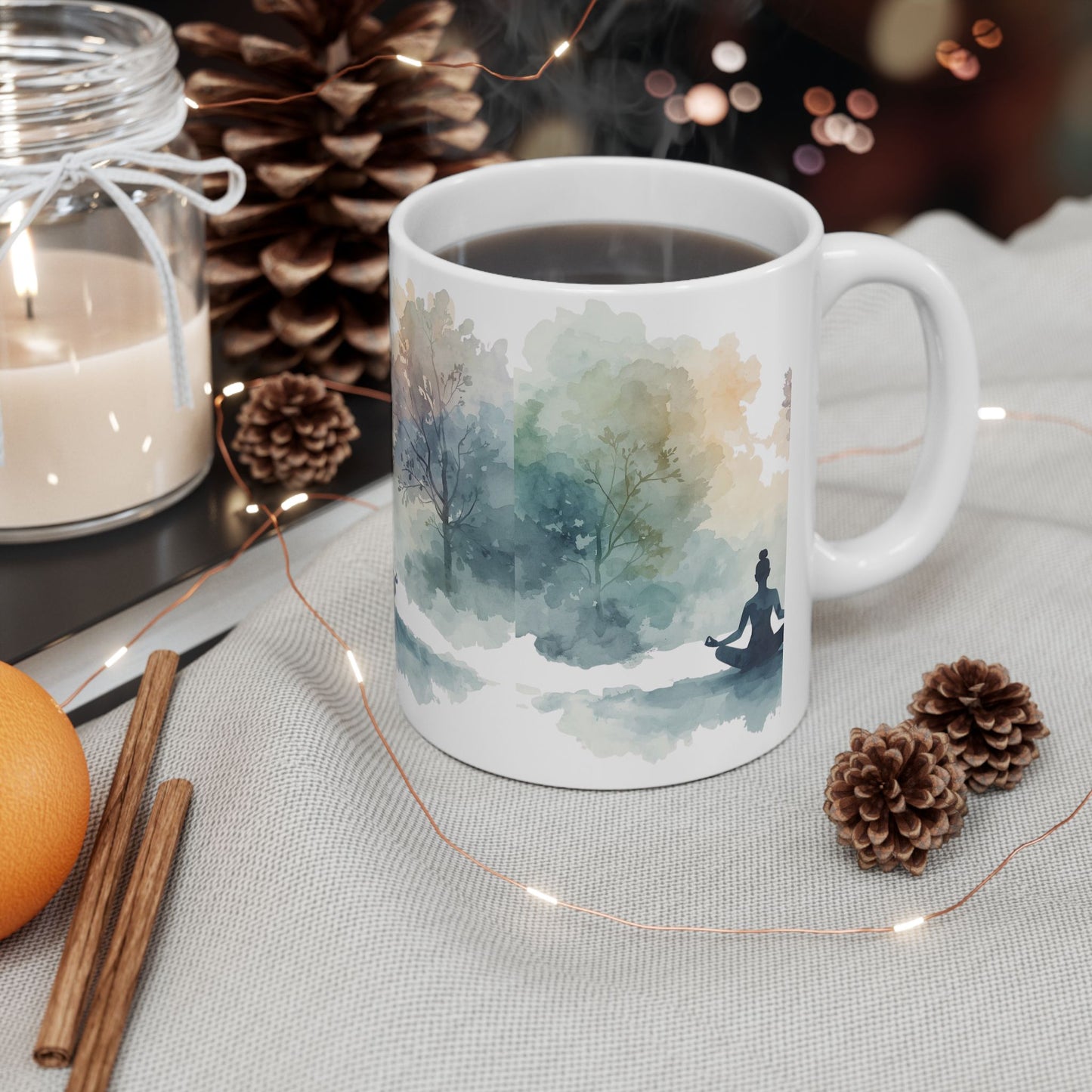 Calm Mind Meditation Ceramic Mug | Eco-Limited