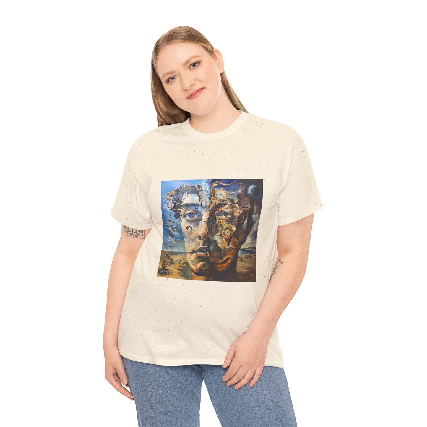 Surreal Split Mind Art T-Shirt | Eco-Limited