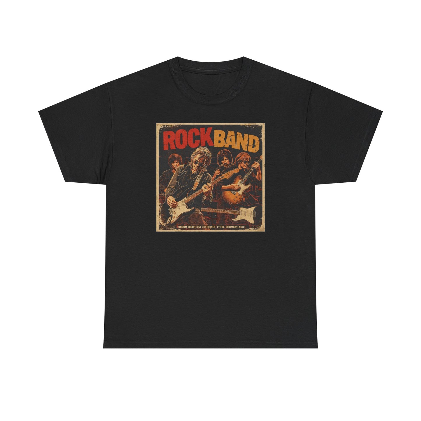 Rock Band Vintage Poster Art T-Shirt | Eco-Limited