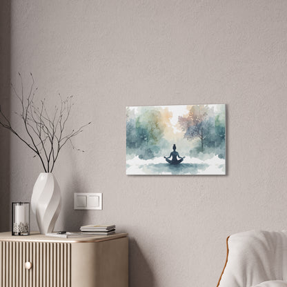 Peace Within Meditation Canvas Wall Art | Eco-Limited