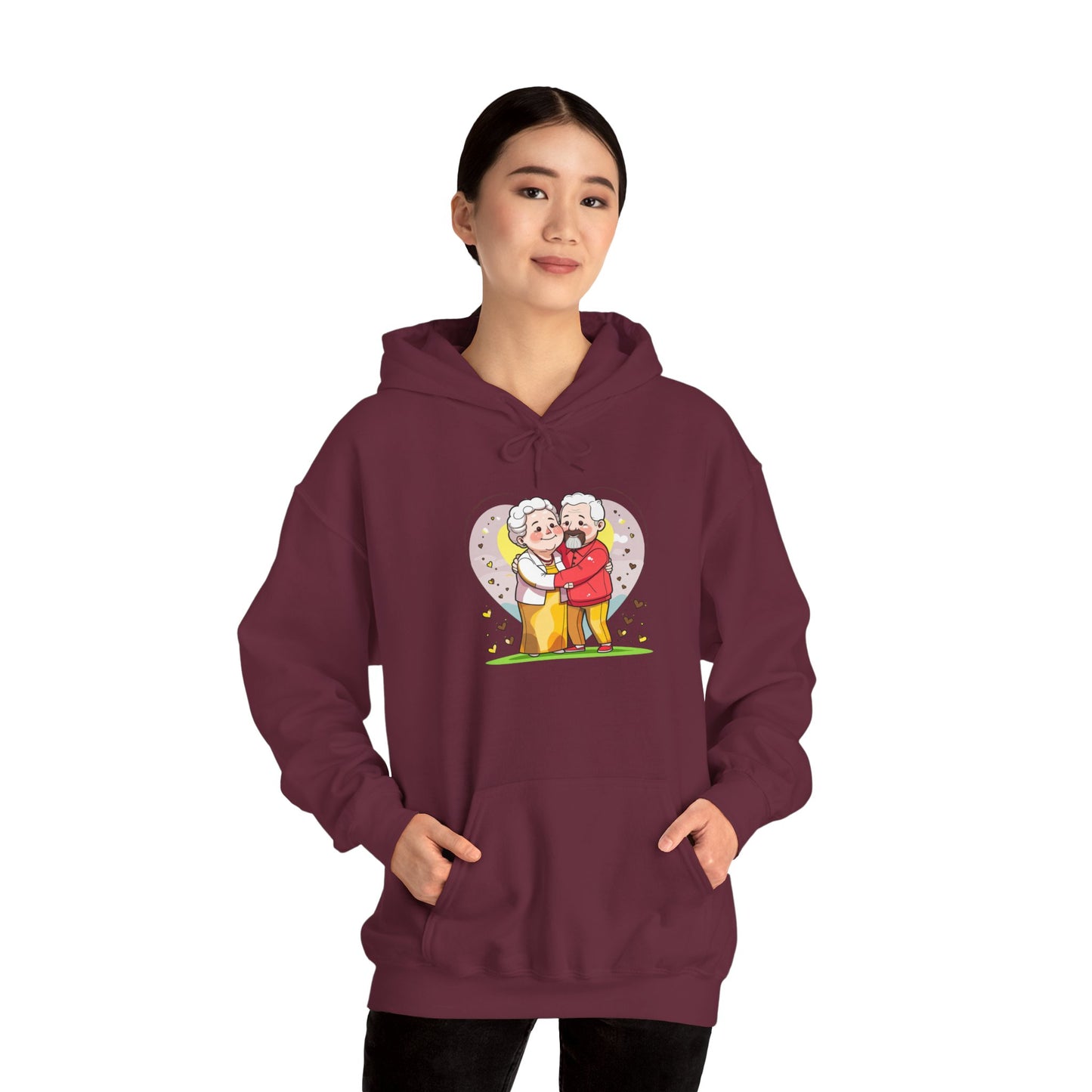 Heartwarming Elderly Couple Hoodie – Cozy Gift Style