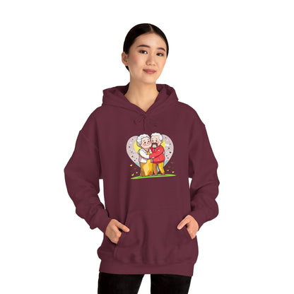 Heartwarming Elderly Couple Hoodie – Cozy Gift Style