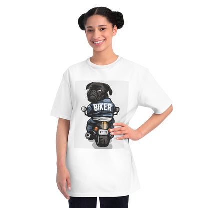 Organic Biker Pug T-Shirt | Organic-Limited